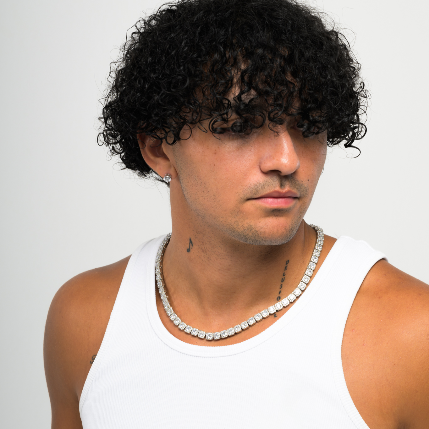 Clustered Tennis Chain Silver